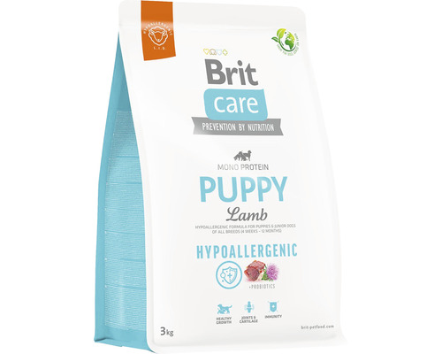 Hrană uscată pentru câini Brit Care Hypoallergenic Puppy cu miel şi orez 3 kg