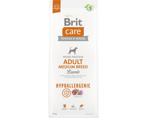 Brit Care hrană uscată pentru câini adulți de talie medie cu miel, 12 kg