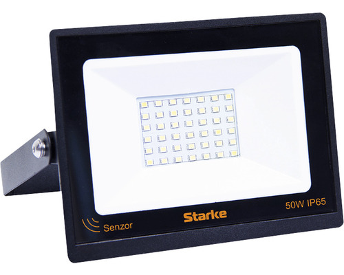 Proiector LED exterior Starke 50W 5000 lumeni IP65, senzor de mișcare, lumină rece Reflector LED de exterior cu 50 de wați și grad de protecție IP65