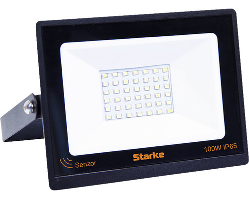 Proiector cu LED integrat Starke 100W 10.000 lumeni IP65, senzor de mișcare, lumină rece