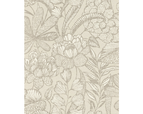 Tapet vlies 555349 Lirico model floral grej 10,05x0,53 m Tapetă cu model floral