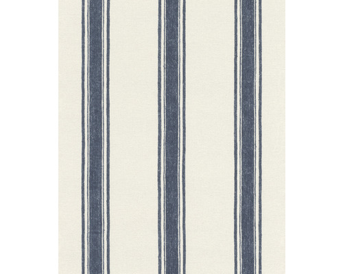 Tapet vlies 555646 Lirico model dungi alb/albastru 10,05x0,53 m Material textil cu model în dungi