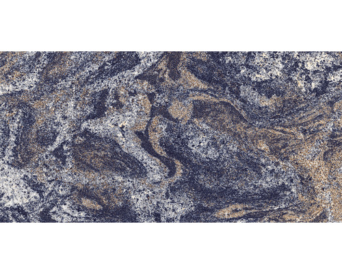 Gresie exterior / interior porțelanată Crystal Blue High Glossy rectificată 60x120 cm