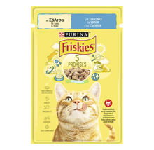 Hrană umedă pentru pisici PURINA Friskies Adult plic cu somon în sos 85 g-thumb-2
