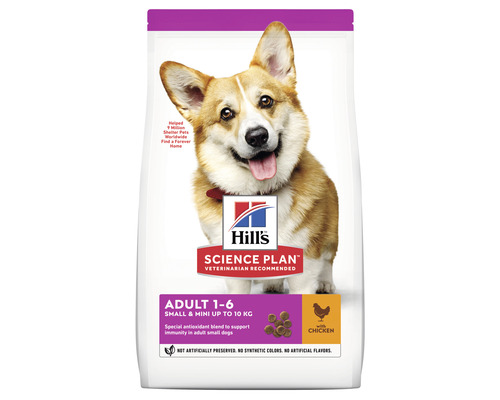 Hrană uscată pentru câini Hill's Adult Small & Mini cu pui 1,5 kg-0