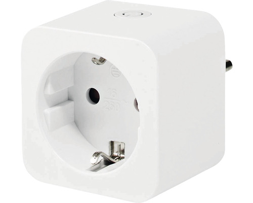 Adaptor alb pentru priză cu contact de protecție