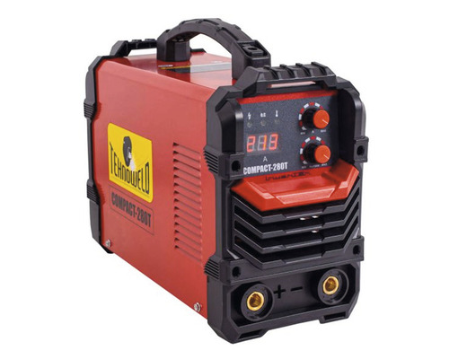 Aparat de sudură cu mâner de transport și elemente de operare