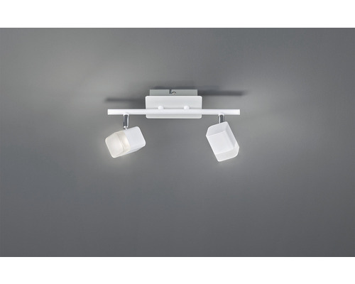 Lumină de plafon cu două spoturi cu design cubic