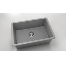 Chiuvetă bucătărie fatgranit cu o cuvă FAT Avangard 236 66x46 cm fără picurător, Grey