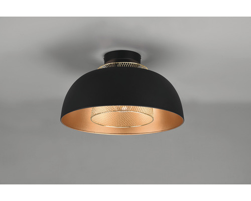 Lumină de plafon în formă semicirculară cu elemente metalice