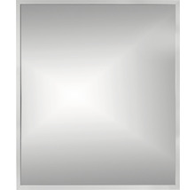 Oglindă baie dreptunghiulară Cordia BRW Line 65x80 cm ramă argintie