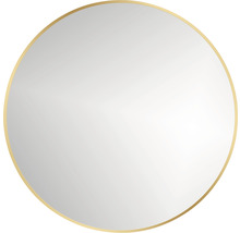 Oglindă baie cu LED Cordia Round Line Ø80 cm ramă aurie IP 44
