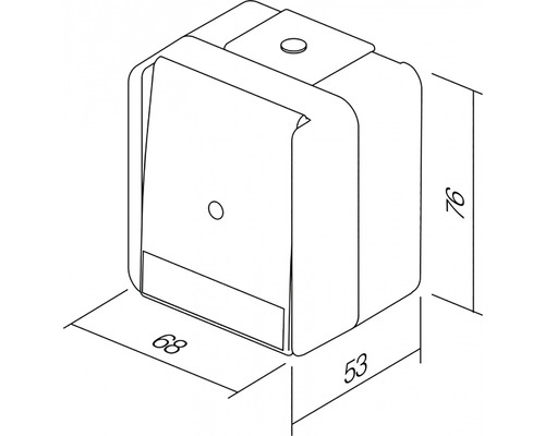Desen tehnic al unei lămpi de colț cu dimensiuni