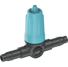 Picurător intermediar Gardena 0-20l/h racord 3/16", plastic negru