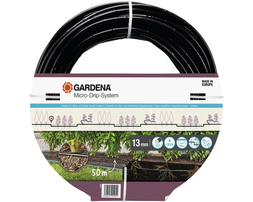 Cuplă pentru fixat conducta 3/16" Gardena, plastic negru