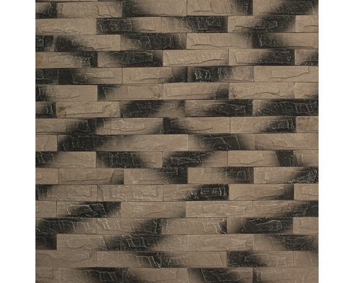 Piatră decorativă Thassos 02, 5x19,5 cm, mix gri-bej Placare de perete cu aspect de piatră