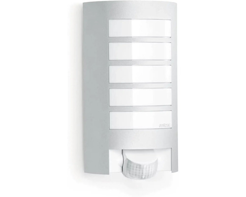 Aplică exterior Steinel L12 E27 max. 1x60W, senzor de mișcare, IP44, argintiu Lampa de exterior Steinel cu senzor de mișcare