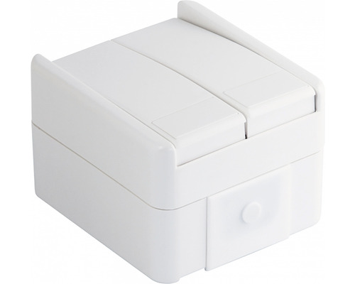 Cutie de montaj încastrată albă cu sertar