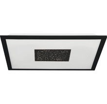 Lumină de tavan cu ramă dreptunghiulară neagră și model cu stele