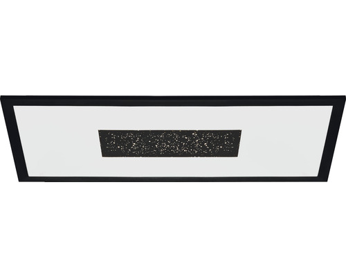 Plafonieră cu LED integrat Marmorata 26W 3500 lumeni 60x30 cm, alb/negru
