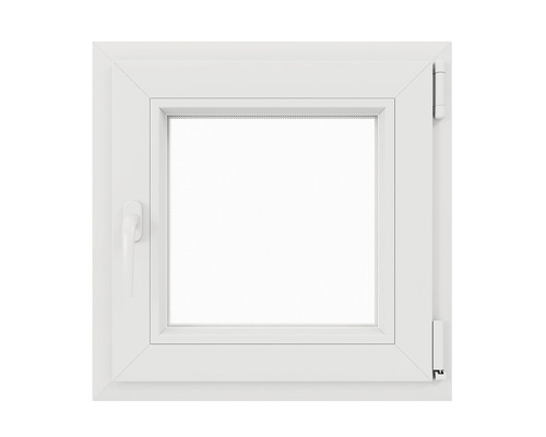 Fereastră PVC termopan 4 camere 56x56 cm albă dreapta deschidere simplă