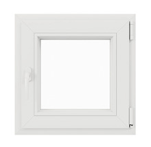 Fereastră PVC termopan 4 camere 56x56 cm albă dreapta deschidere dublă-thumb-0