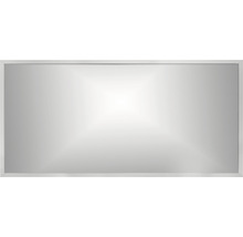 Oglindă baie dreptunghiulară Cordia BRW Line 65x120 cm ramă argintie