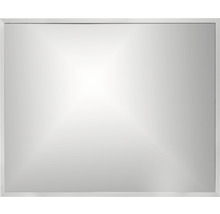 Oglindă baie dreptunghiulară Cordia BRW Line 65x80 cm ramă argintie