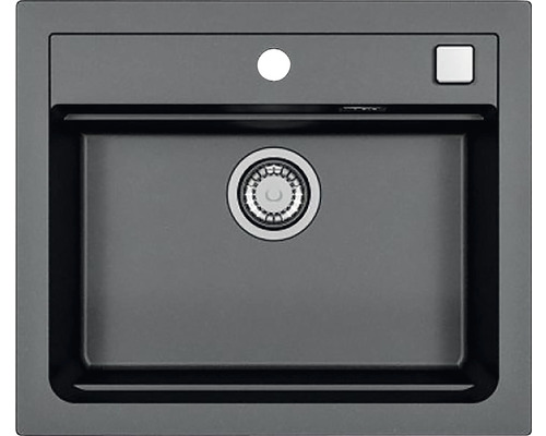 Chiuvetă bucătărie granital 1 cuvă ALVEUS Atrox 30 50x59 cm fără picurător Carbon Chiuvetă de bucătărie cu garnitură de scurgere