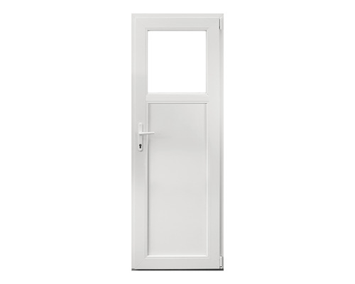 Ușă termopan interior sticlă mată 1/3 4K 66x204 cm albă stânga Ușă termopan interior sticlă mată 1/3 4K 66x204 cm albă stânga
