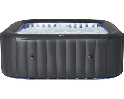 Jacuzzi gonflabil MSPA Comfort Tekapo pentru 4 persoane PVC 158x158x68 cm capacitate 650 l negru/albastru Jacuzzi gonflabil MSPA Comfort Tekapo pentru 4 persoane PVC 158x158x68 cm capacitate 650 l negru/albastru