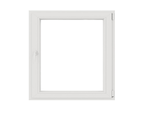 Fereastră PVC termopan 4 camere 100x100 cm albă dreapta deschidere simplă