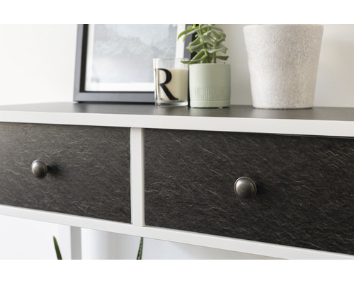 Consolă cu două sertare și mânere tip buton