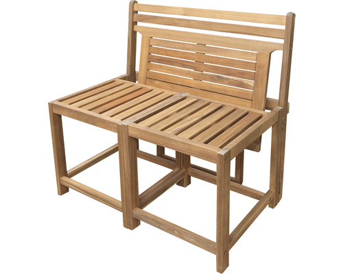 Bancă de grădină din lemn cu funcție de masă