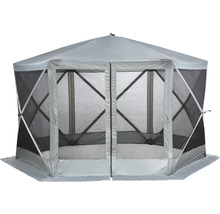 Cort de petrecere octogonal cu protectie impotriva insectelor