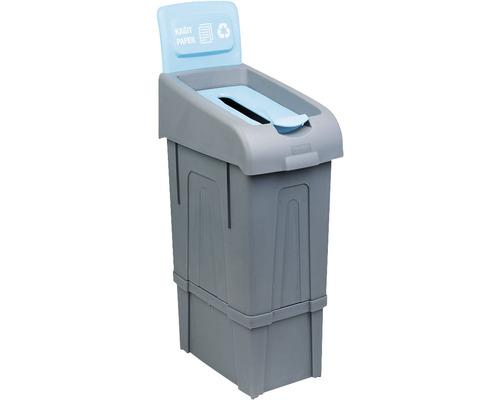 Coș gunoi PROCYCLE 11 pentru colectare selectivă hârtie cu capac dedicat 80 l Coș de gunoi pentru colectarea selectivă a hârtiei