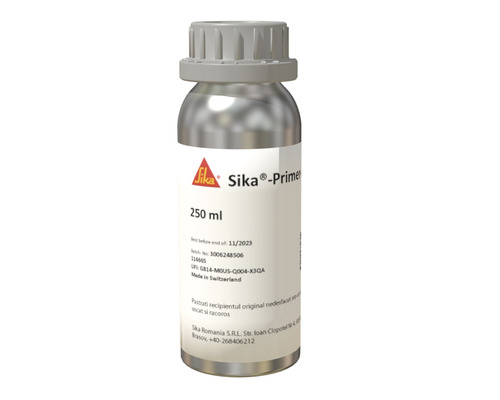 Amorsă Sika Primer 3N pe bază de solvent pentru straturi suport poroase și suprafețe metalice 0,25 litri