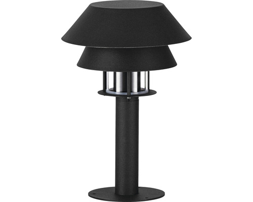 Stâlp iluminat Chiappera E27 max. 1x40W, 33 cm, pentru exterior IP65, negru mat Lumină de exterior neagră cu două abajururi