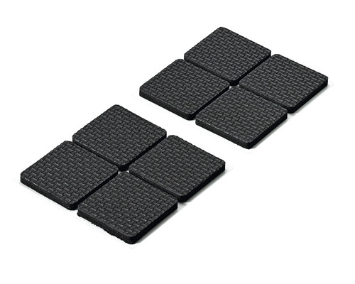 Amortizor anti-alunecare pentru mobilă Hettich 40x40x5mm, negru, pachet 8 bucăți, autoadezive