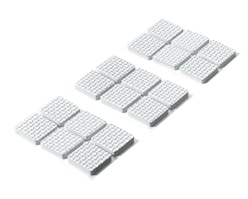 Amortizor anti-alunecare pentru mobilă Hettich 25x25x5mm, alb, pachet 18 bucăți, autoadezive