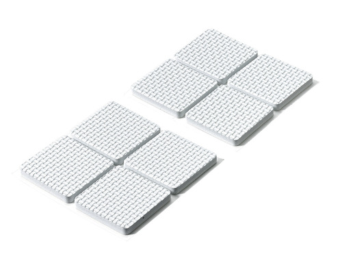 Amortizor anti-alunecare pentru mobilă Hettich 40x40x5mm, alb, pachet 8 bucăți, autoadezive