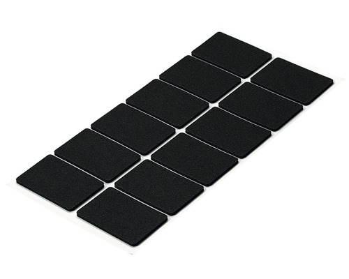 Amortizor anti-alunecare pentru mobilă Hettich 35x55x2mm, negru, pachet 12 bucăți, autoadezive