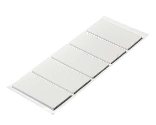 Amortizor anti-alunecare pentru mobilă Hettich 40x90x2mm, alb, pachet 5 bucăți, autoadezive