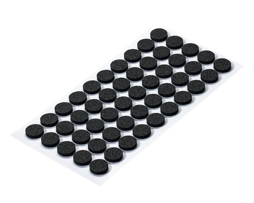 Amortizor anti-alunecare pentru mobilă Hettich Ø60x1,5mm, negru, pachet 50 bucăți, autoadezive