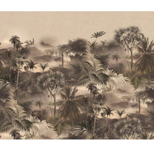 Fototapet vlies 543636 Curiosity Jungle bej 318x265 cm