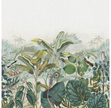 Fototapet vlies 543650 Curiosity Jungle albastru 265x265 cm