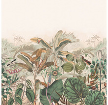 Fototapet vlies 543674 Curiosity Jungle crem terra 265x265 cm