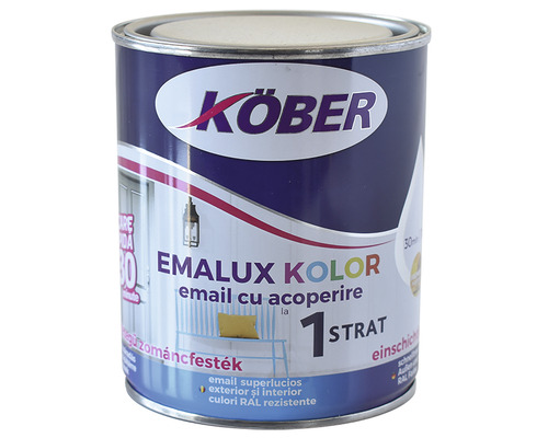 Email superlucios Emalux Kolor Köber verde RAL 6029 0,75 l Conservă email Köber Emalux Kolor pentru interior și exterior