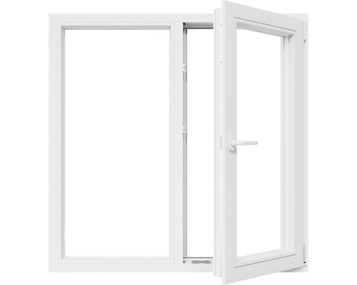 Fereastră din plastic deschisă