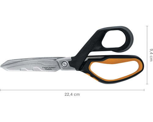 Foarfecă universală Fiskars PowerArc, lungime 22,4 cm